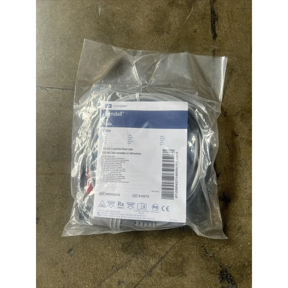 Covidien MW05025A 6 Pin 3 Lead One Piece Cable (New) 30 Day Warranty